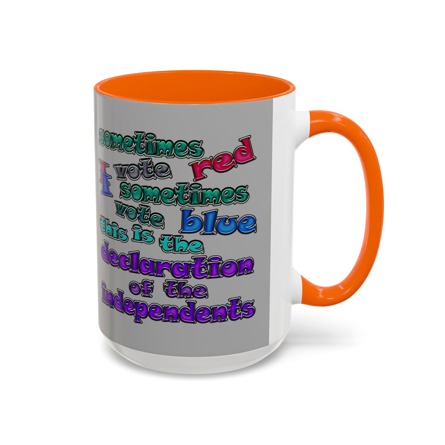 declaration of the independents - Accent Mug (light grey)