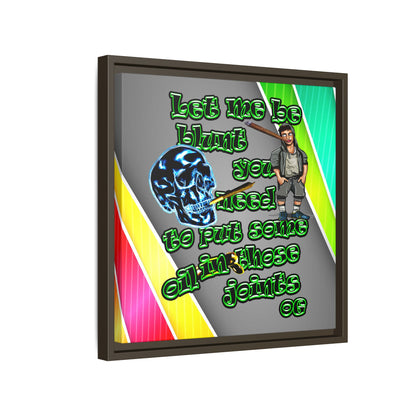 og - framed canvas art (rainbow split)