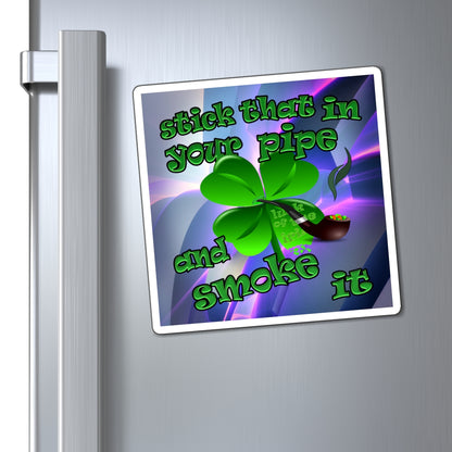 stick that in your pipe and smoke it - Magnets - (grey-pink wave)