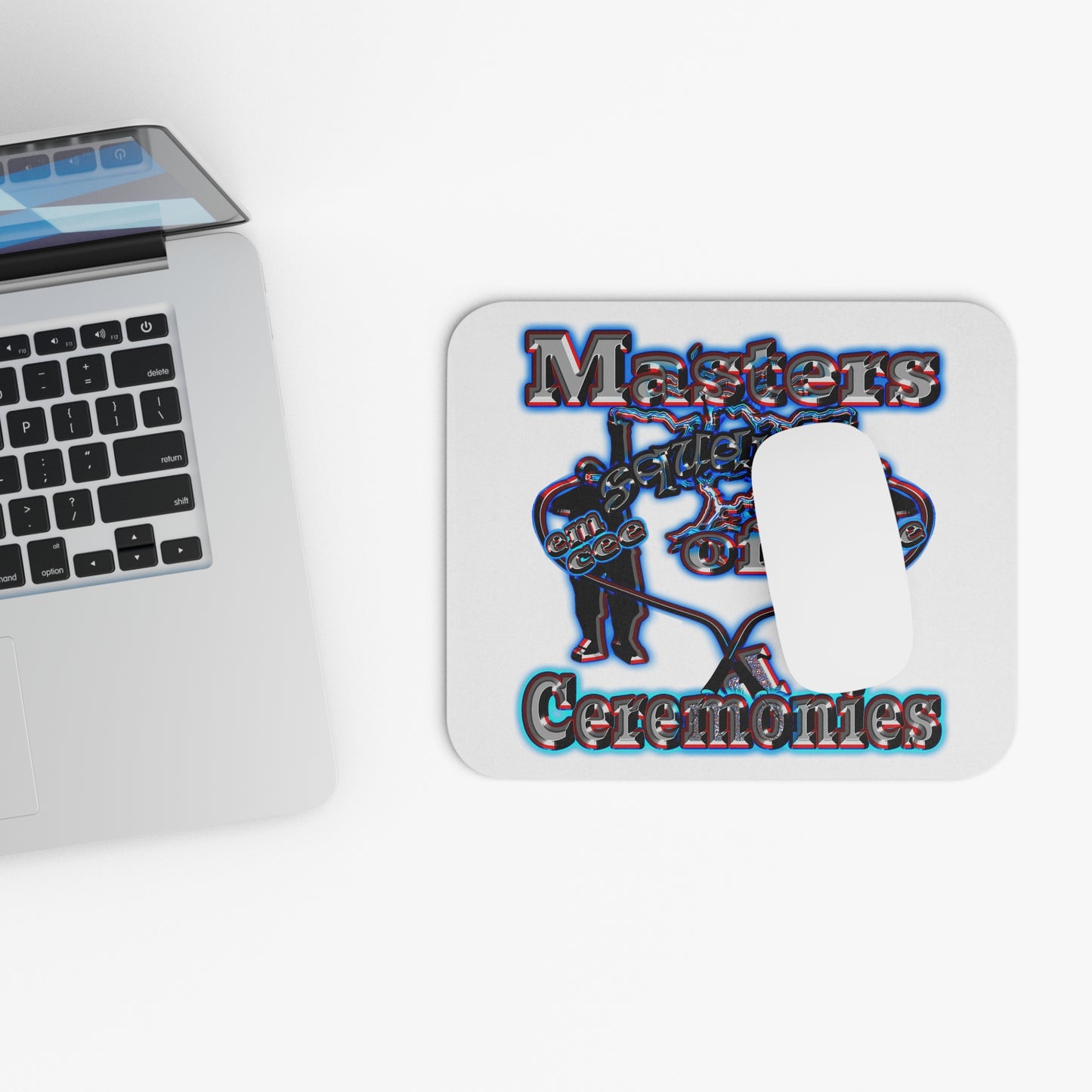 em cee squared - Mouse Pad (Rectangle) (white)