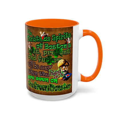 christmas spirits of boston - Accent Mug (brown papyrus)