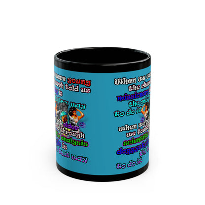 doggystyle - Black Mug (turquoise)