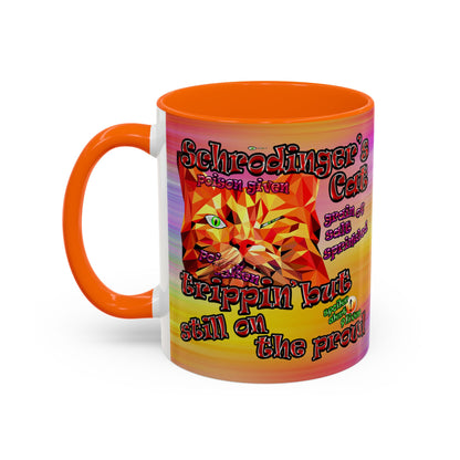 schrodinger's cat - Accent Mug (color blur)