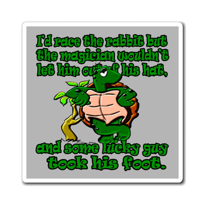 turtle race - Magnets - (light grey)