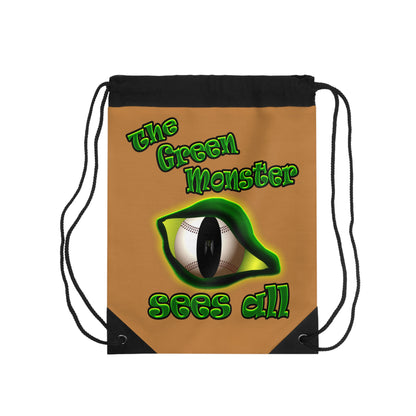 green monster - Drawstring Bag (light brown)
