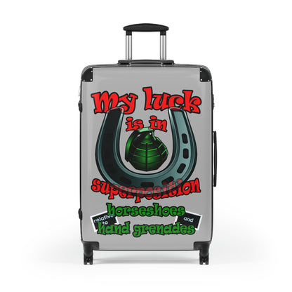 my luck - Suitcase (light grey)