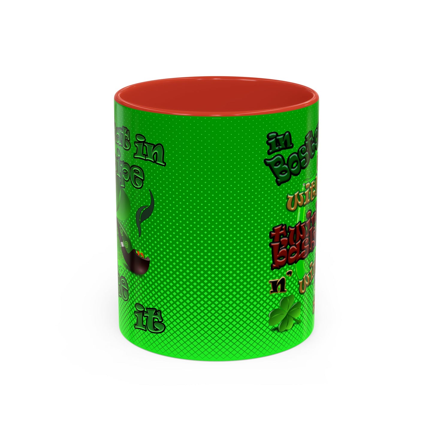 celtics logo - Accent Mug (logo green)