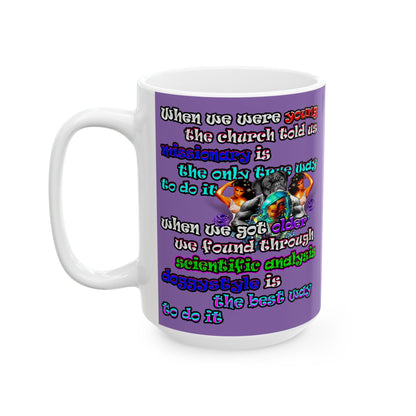 doggystyle - White Mug (light purple)