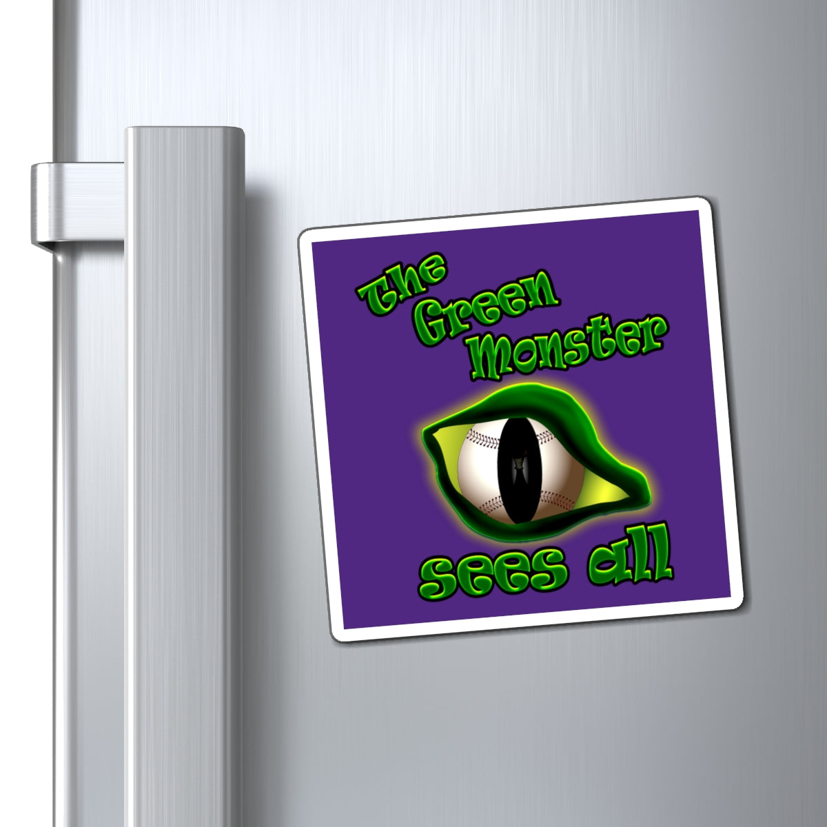 green monster - Magnets - (purple)