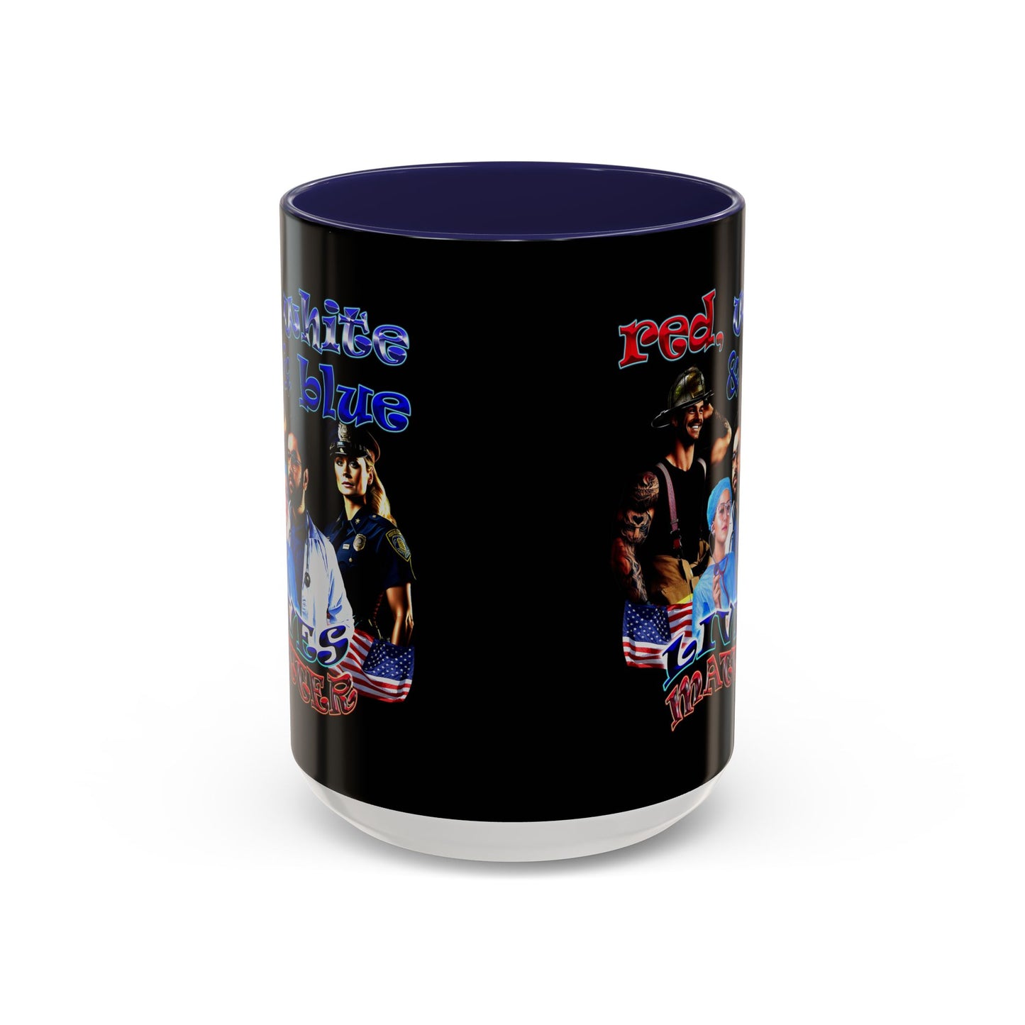 rw&b lives matter - Accent Mug (black)