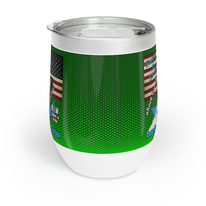 shoot for the stars - Chill Wine Tumbler (logo green)