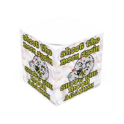 shoot the moon again - note cube (white marble)