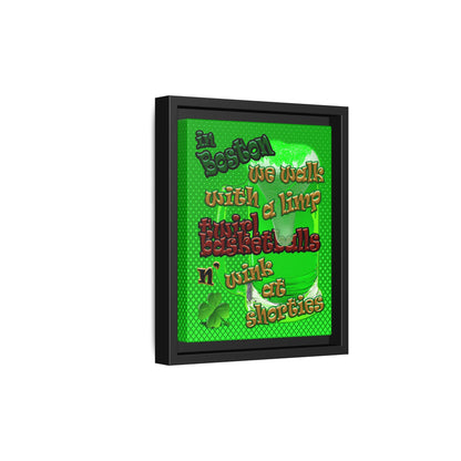 celtics logo - framed canvas art (logo green)