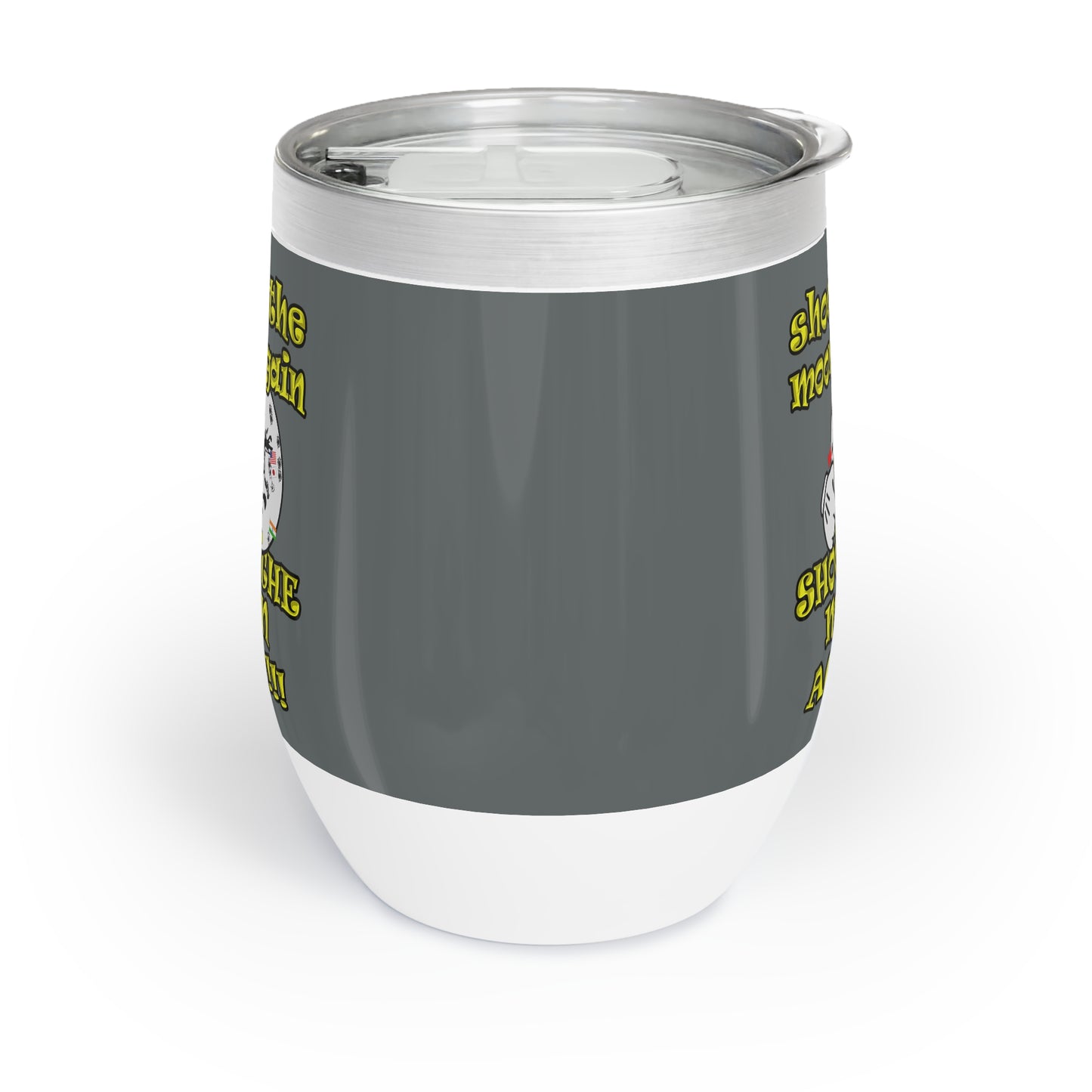 shoot the moon again - Chill Wine Tumbler (dark grey)