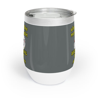 shoot the moon again - Chill Wine Tumbler (dark grey)