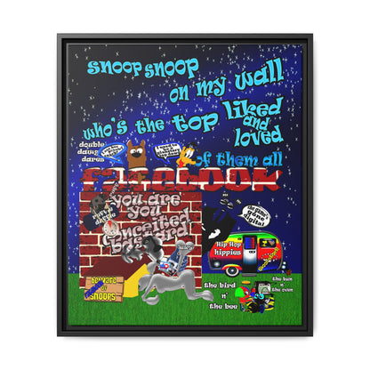 snoops - framed canvas art
