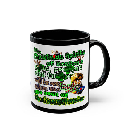christmas spirits of boston - Black Mug (white)