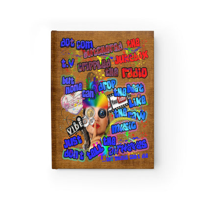 drop the beat - journal-lined (brown papyrus)
