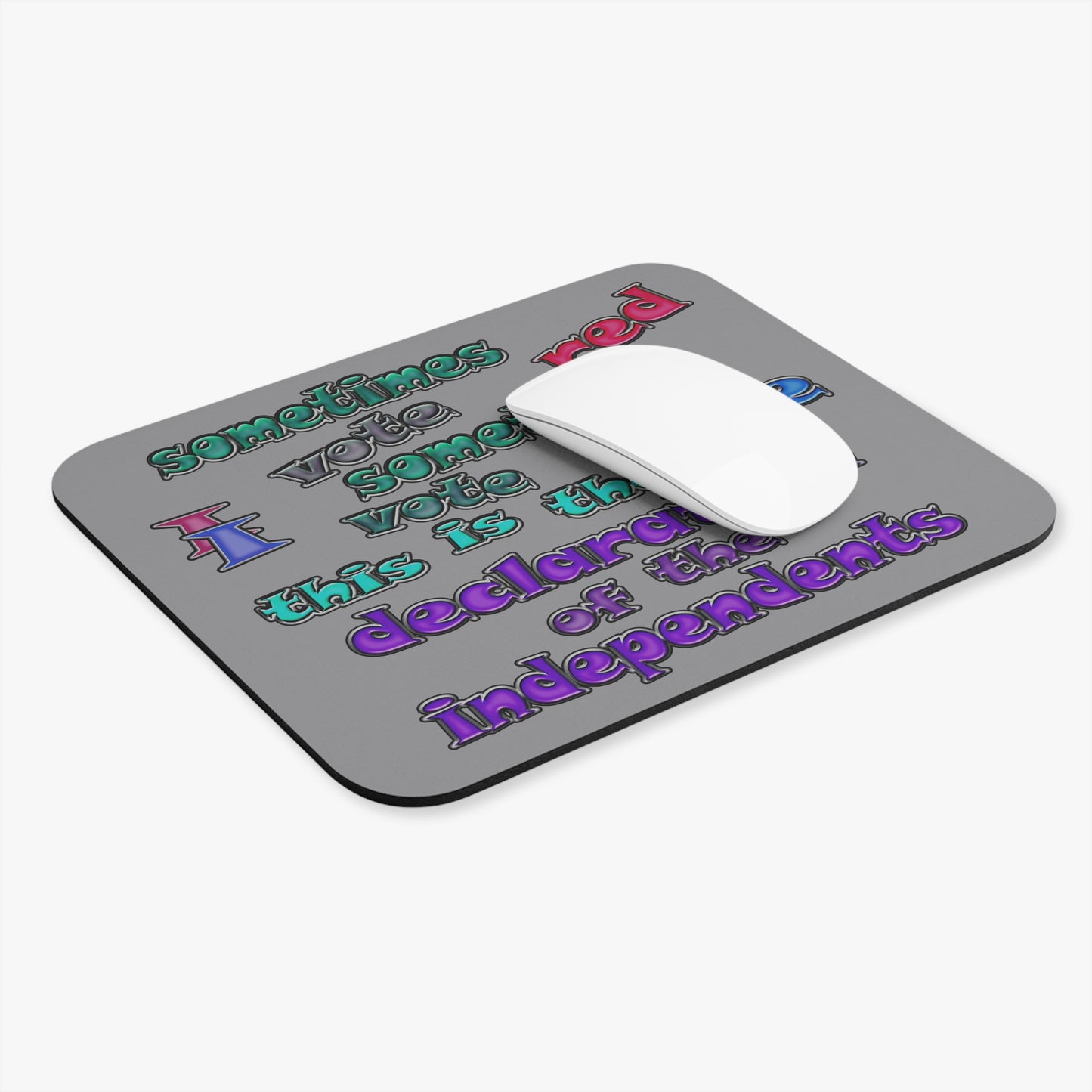 declaration of the independents - Mouse Pad (Rectangle) (grey)