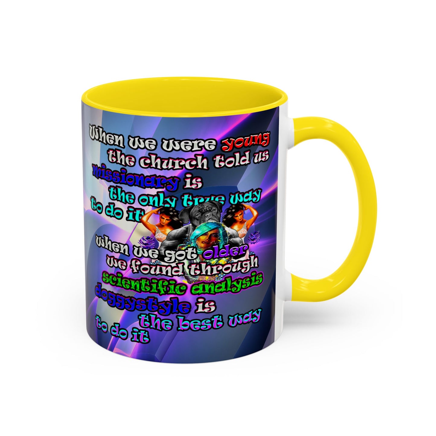 doggystyle - Accent Mug (grey-pink wave)
