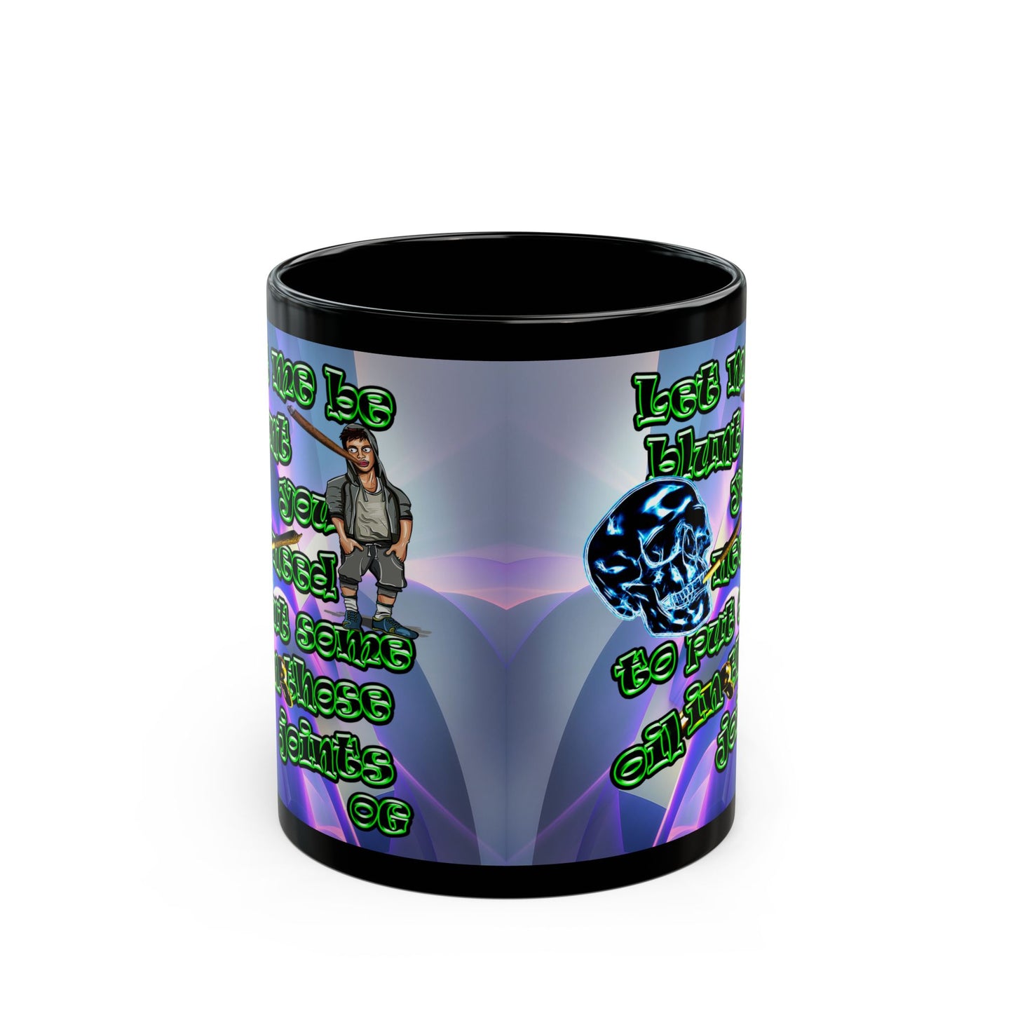 og - Black Mug (grey-pink wave)