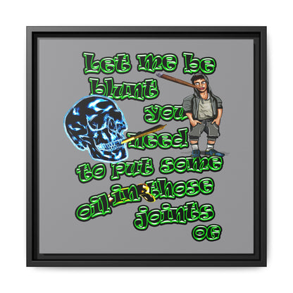 og - framed canvas art (grey)