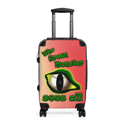 green monster - Suitcase (yellow-orange wave)