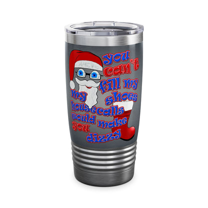santa's shoes - Ringneck Tumbler, 20oz (grey-light grey)