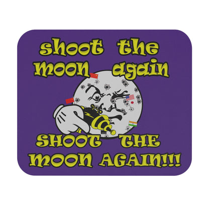 shoot the moon again - Mouse Pad (Rectangle) (purple)