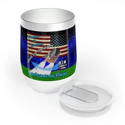 shoot for the stars - Chill Wine Tumbler ('snoops' background)