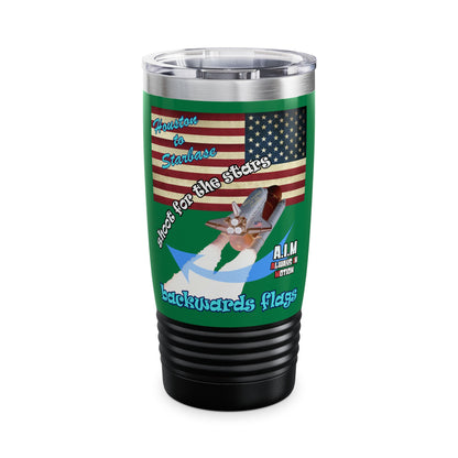 shoot for the stars - Ringneck Tumbler, 20oz (dark green)