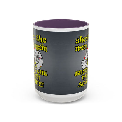 shoot the moon again - Accent Mug (grey-light grey)