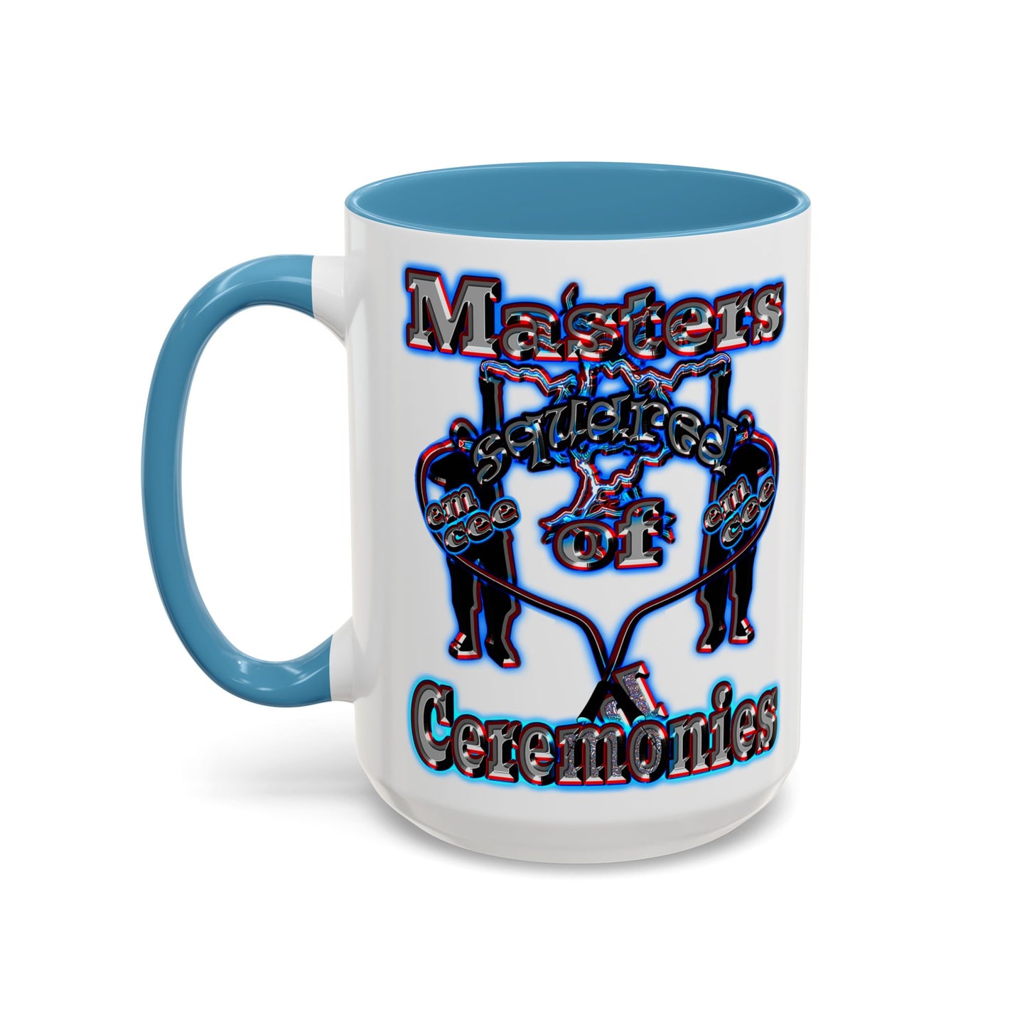 em cee squared - Accent Mug (white)