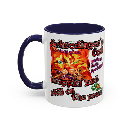 schrodinger's cat - Accent Mug (white)