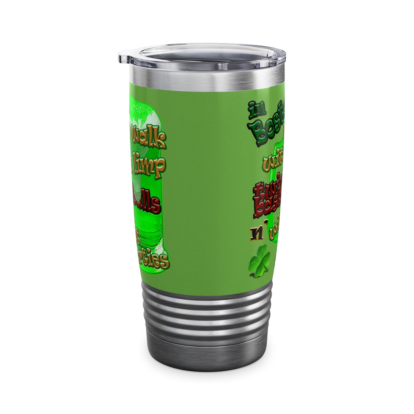 celtics logo - Ringneck Tumbler, 20oz (green)