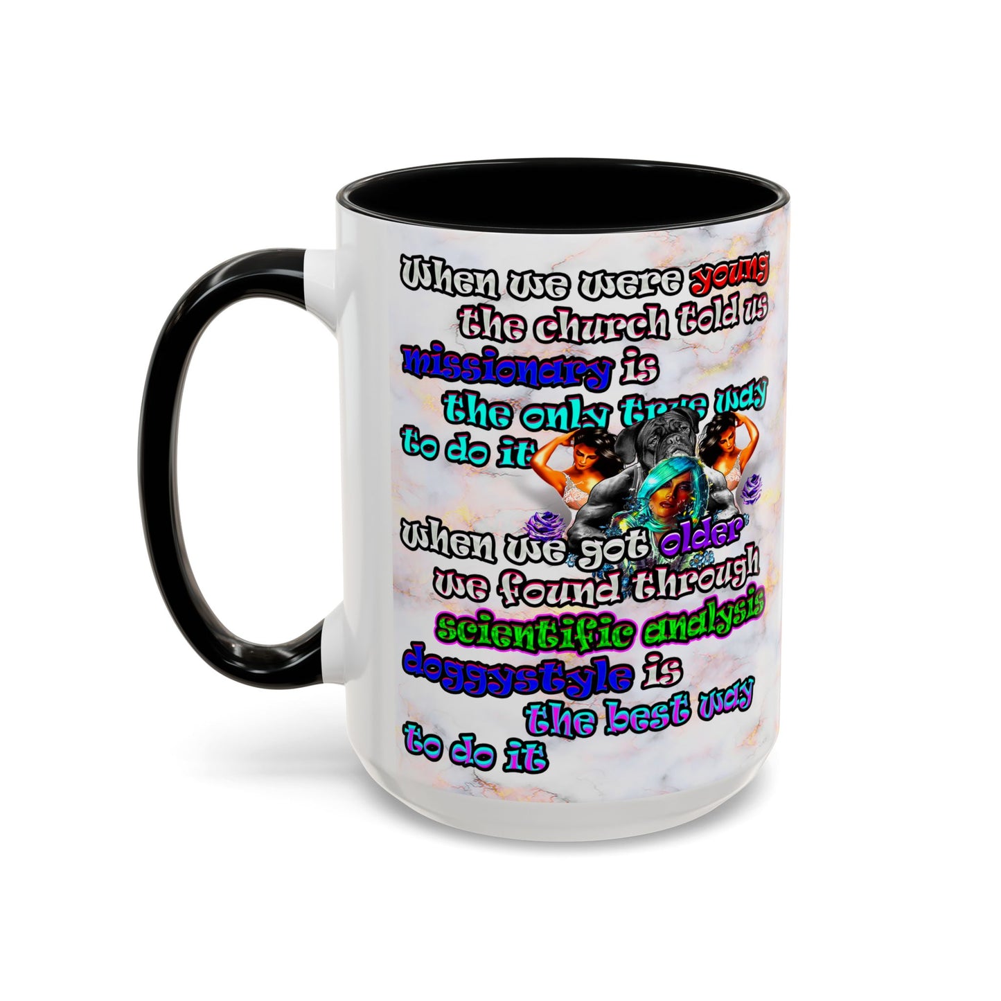 doggystyle - Accent Mug (white marble)