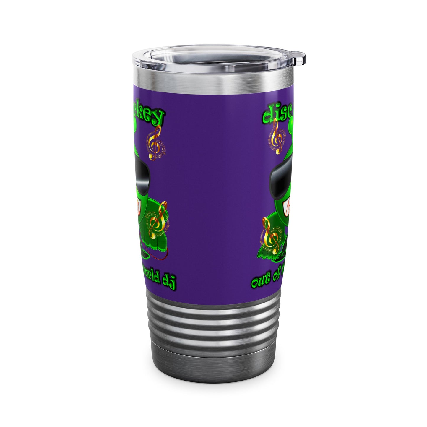 disc jockey - Ringneck Tumbler, 20oz (purple)