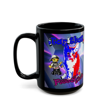 tag that - Black Mug (grey-pink wave)