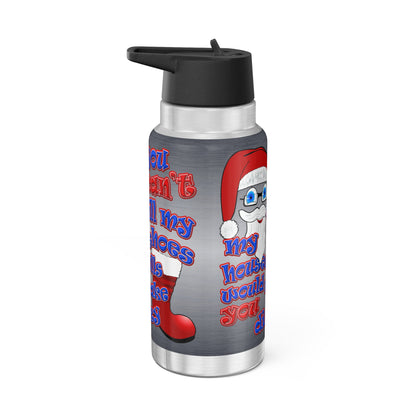 santa's shoes - Gator Tumbler, 32oz  (brushed nickel)