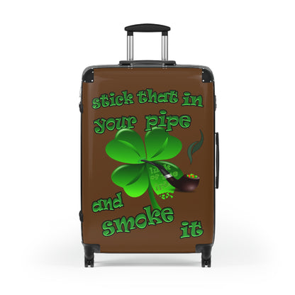 stick that in your pipe and smoke it - Suitcase (brown)