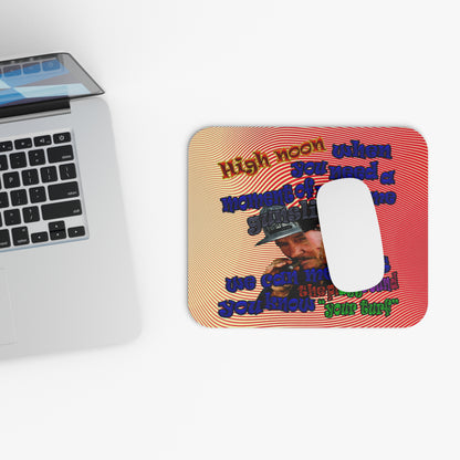 high noon - Mouse Pad (Rectangle) (yellow-orange wave)