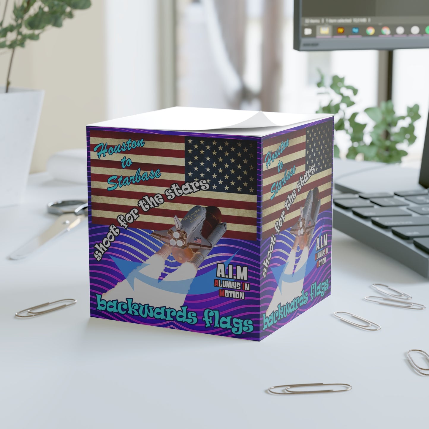 shoot for the stars - note cube (purple wave)