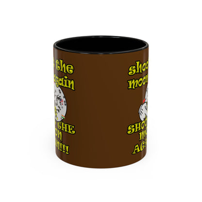 shoot the moon again - Accent Mug (brown)