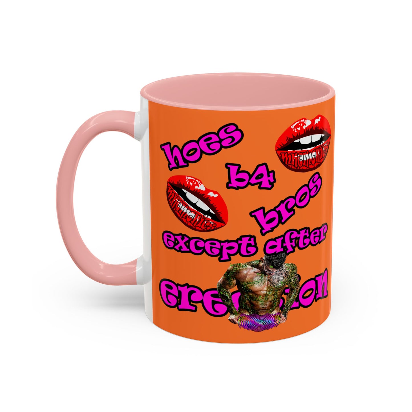 hoes b4 bros - Accent Mug (crusta)