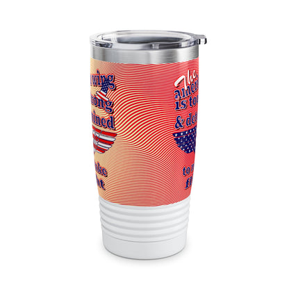american wing - Ringneck Tumbler, 20oz (yellow-orange wave)