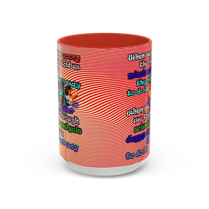 doggystyle - Accent Mug (yellow-orange wave)