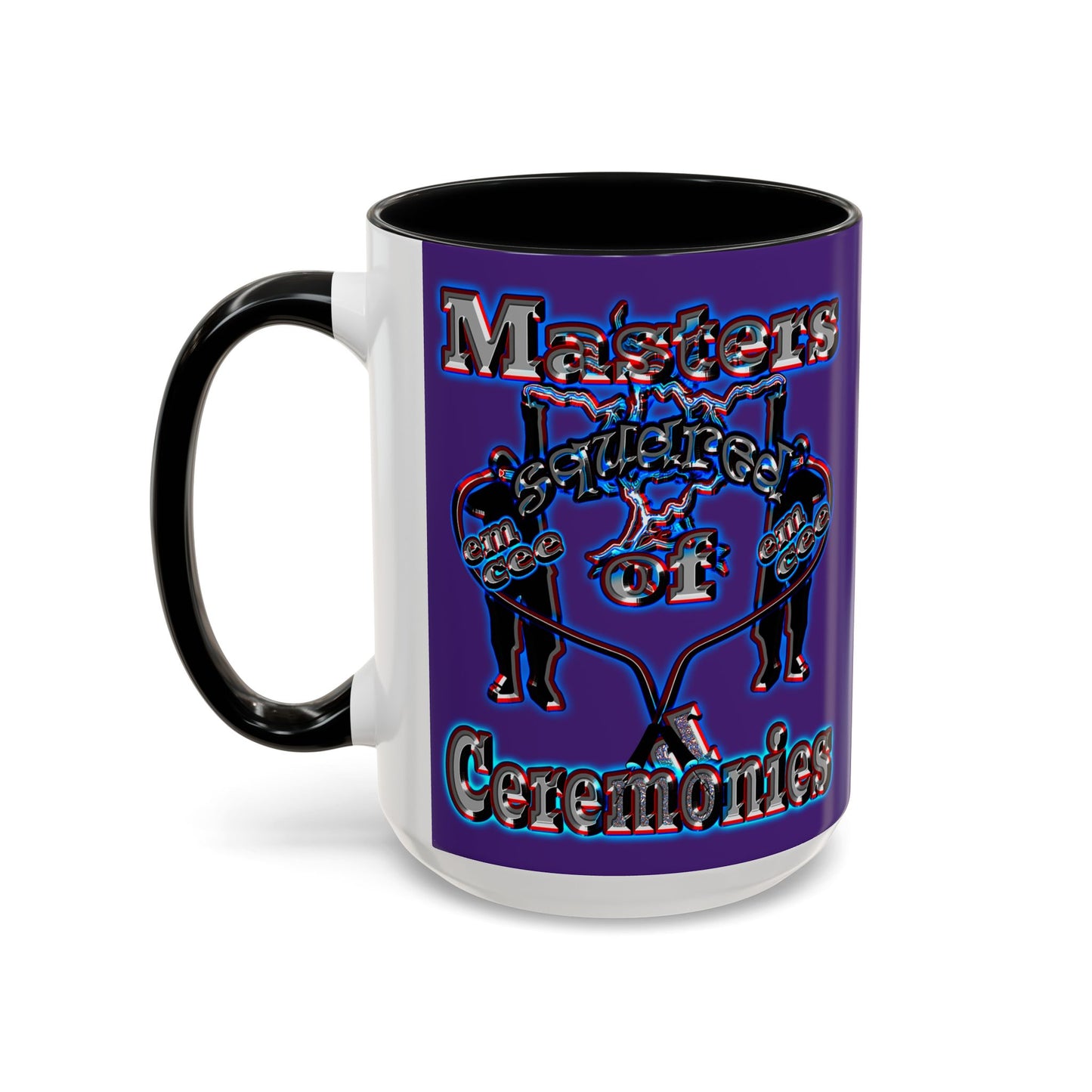 em cee squared - Accent Mug (purple)