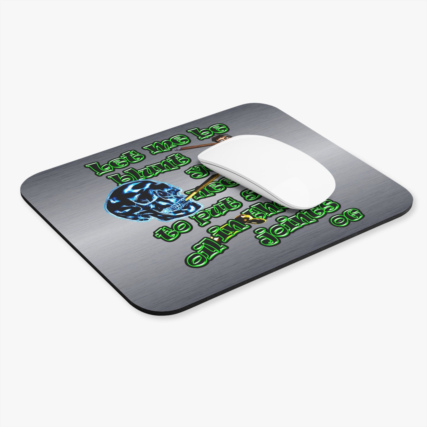 og - Mouse Pad (Rectangle) (brushed nickel)