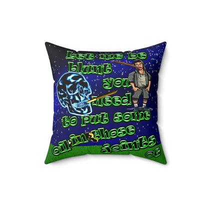 og - Faux Suede Square Pillow - ('snoops' background)
