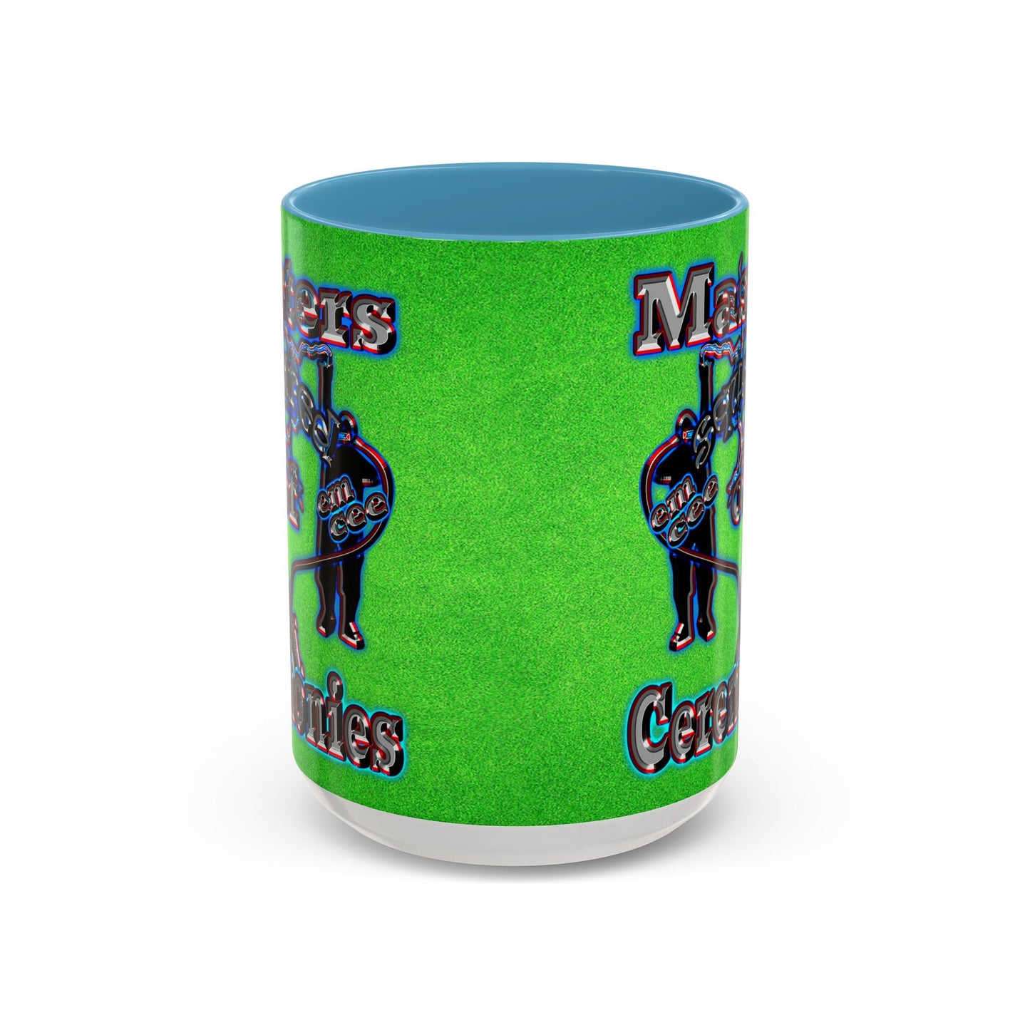 em cee squared - Accent Mug (green turf)